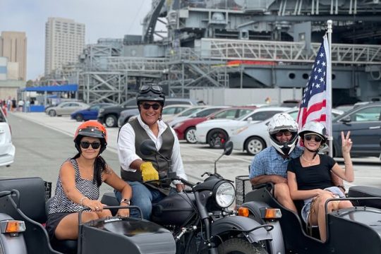 1-Hour Private Scenic Tandem Sidecar Tour in San Diego