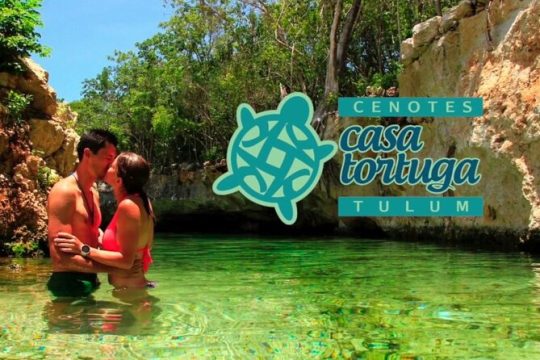 Tour 4 Cenotes Casa Tortuga Tulum. Food + Zipline. Includes Pickup.