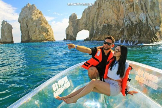Tours in Cabo to the Arch and Land's End in the only Clear Boat