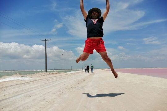 Natural Pink Lake Tour Las Coloradas only from Playa del Carmen