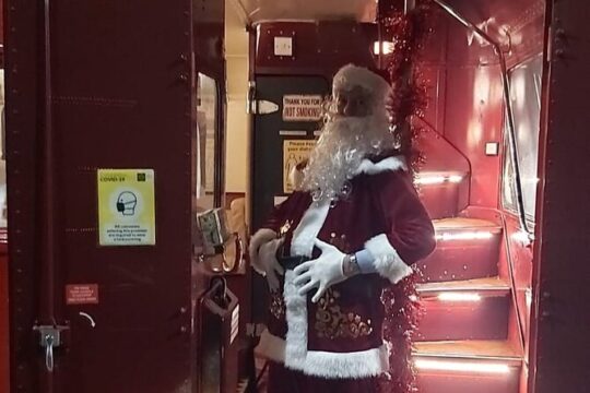 Red Bus Ride Along with Santa in Glasgow