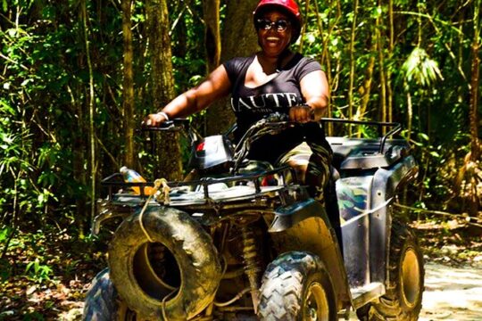 Extreme Adventure - ATV (single) Ziplines and Cenote from Playa del Carmen