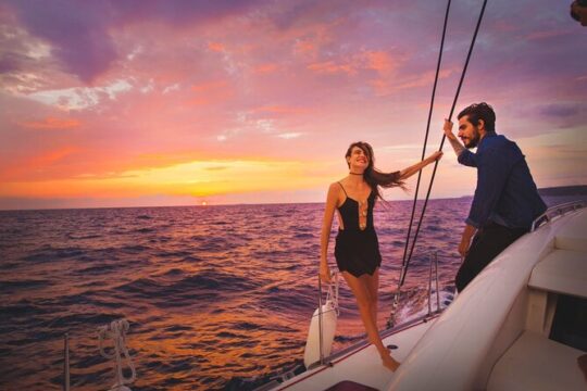 Luxury Sunset Cruise from Riviera Maya
