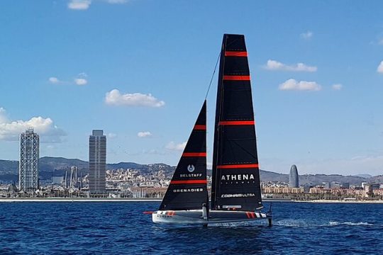 America's Cup Training in a Speed Boat