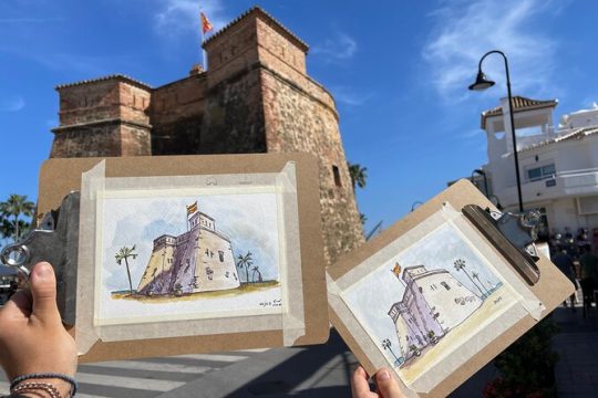 Tour and Drawing in Mijas