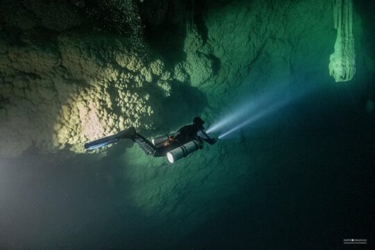 Diving in The Pit and Nicte Ha Cenotes from Playa del Carmen
