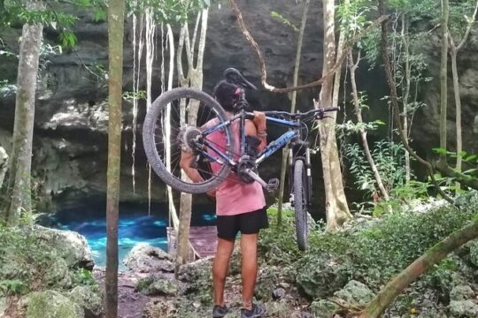Biking Into A Hidden Jungle Cenote
