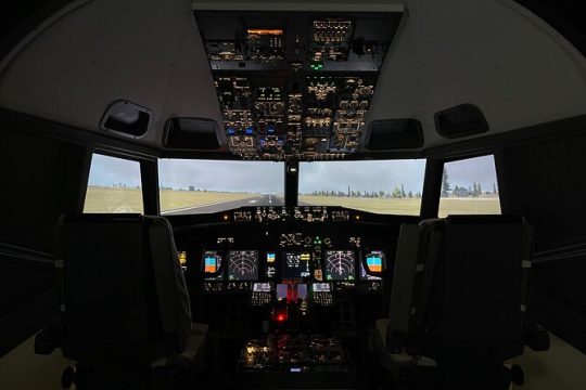 In Sabadell Barcelona a Flight simulator experience