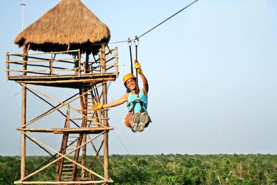 Riviera Maya Saving Deal 4x1: Tulum, Zip Lines, Rappel And Snorkel