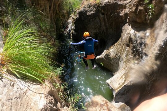 From Estepona: Guided Canyoning Tour on the Guadalmina River