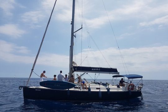 Private Naval Sailboat Tour in Barcelona up to 11 people
