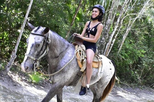 ATV & Horseback Ride with Ziplines Cenote from Playa del Carmen
