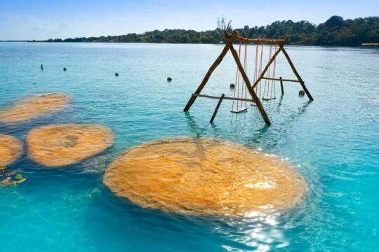 All Inclusive Bacalar Experience! Pasion Island and Cenote From Playa Del Carmen