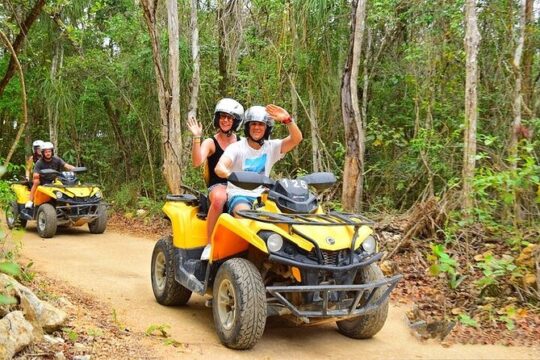 Tulum Ruins with ATV Singles & Underground Cave from Tulum