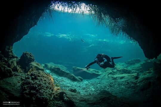 Discover Scuba Diving in Casa cenote from Riviera Maya