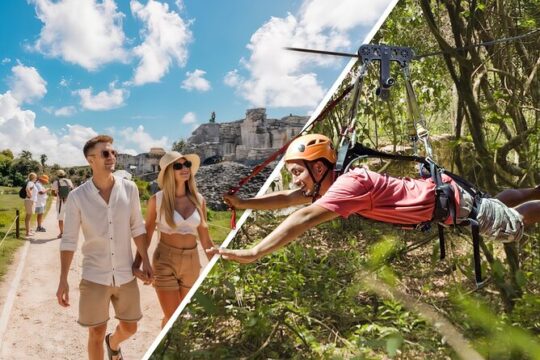 Tulum Ruins Tour + Zipline Adventure, Rappelling Fun & Food!