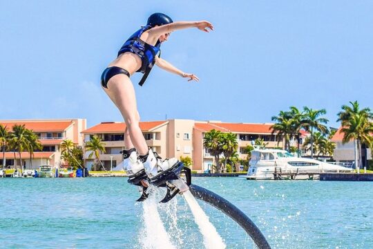 Jump in the air like a dolphin with the Flyboard extreme activity in Cancun