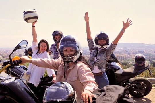 Private Motorcycle Tour to Montjuïc Mountain from Barcelona