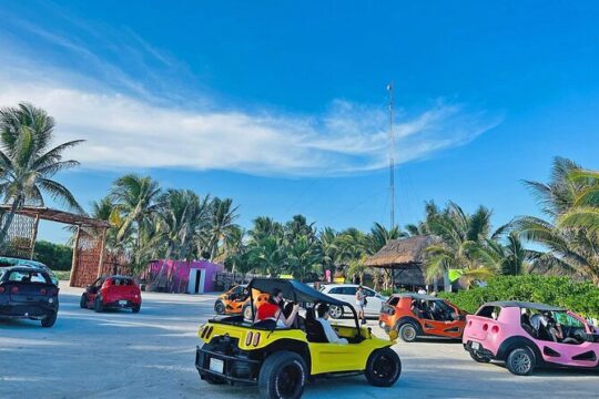Cozumel Island Buggy & Visit San Martin Beach from Cancun & Playa del Carmen
