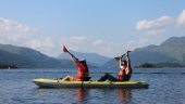 4 seasons in one day as we kayaked Loch Lomond!