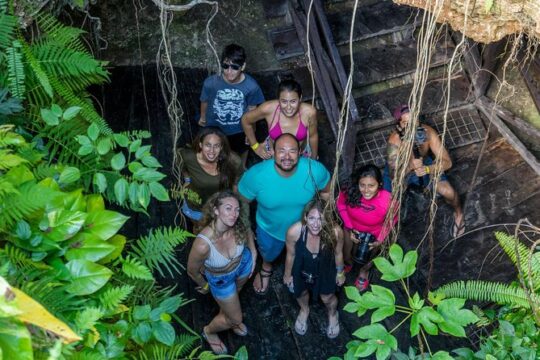 Private Tour with 3 Cenotes + 5 Zip-lines + Mayan Lunch