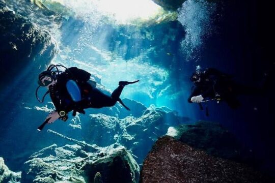 3 days diving in cenotes for certified divers