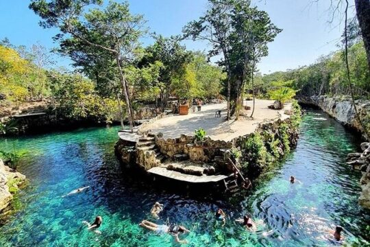 Combo: Cenote Casa Tortuga and Shopping Tour