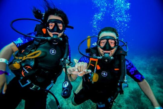 Scuba PADI Open Water Course & Beach Club with Transportation In Riviera Maya