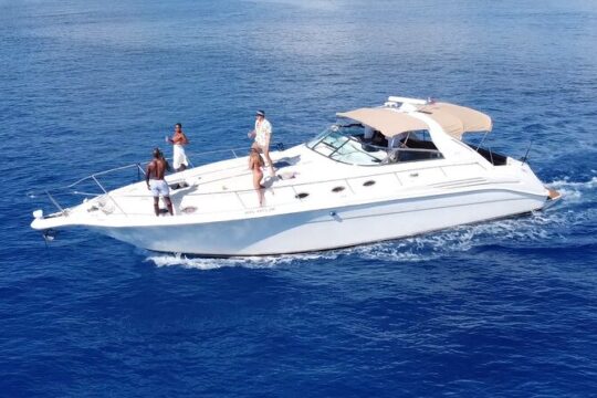 4 hours - Private 48ft Yacht all inclusive in Tulum and Playa del Carmen