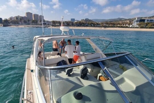 Barcelona Sealine Attractions 2 Hour Private Motorboat Tour