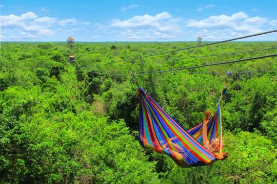 Ziplines with Single ATV Ride and Underground River from Tulum