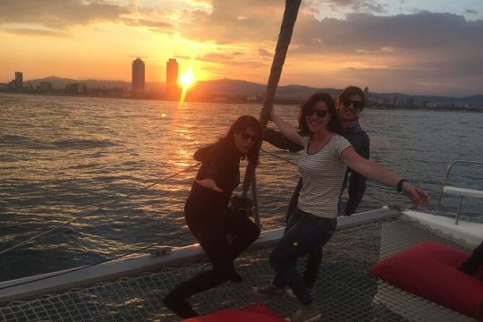 The Best Sunset on a Boat in Barcelona