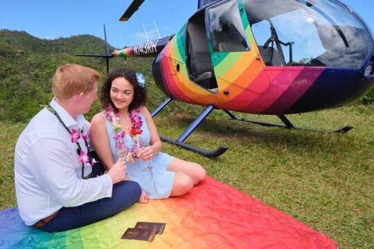 Romantic Kona Coffee & Landing: Private Helicopter Tour