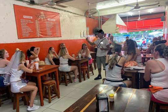 crazy walking food tour Inlakech Playa del Carmen