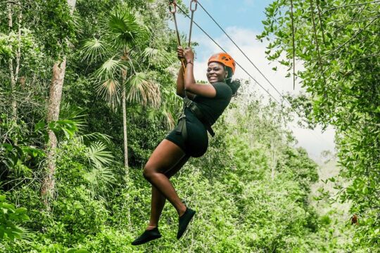 Coba & Zipline, Rappel and Cenote Snorkeling