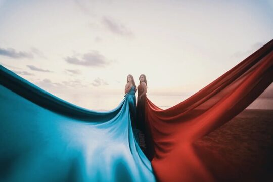 Flying Dress Photoshoot in Playa del Carmen